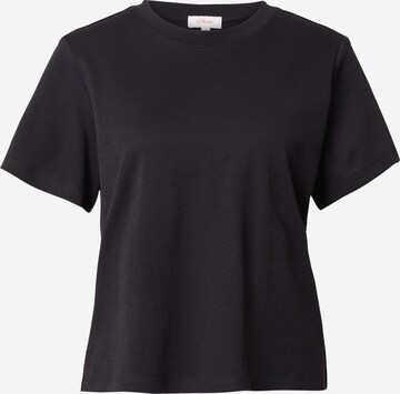 T-shirt s.Oliver en noir : devant