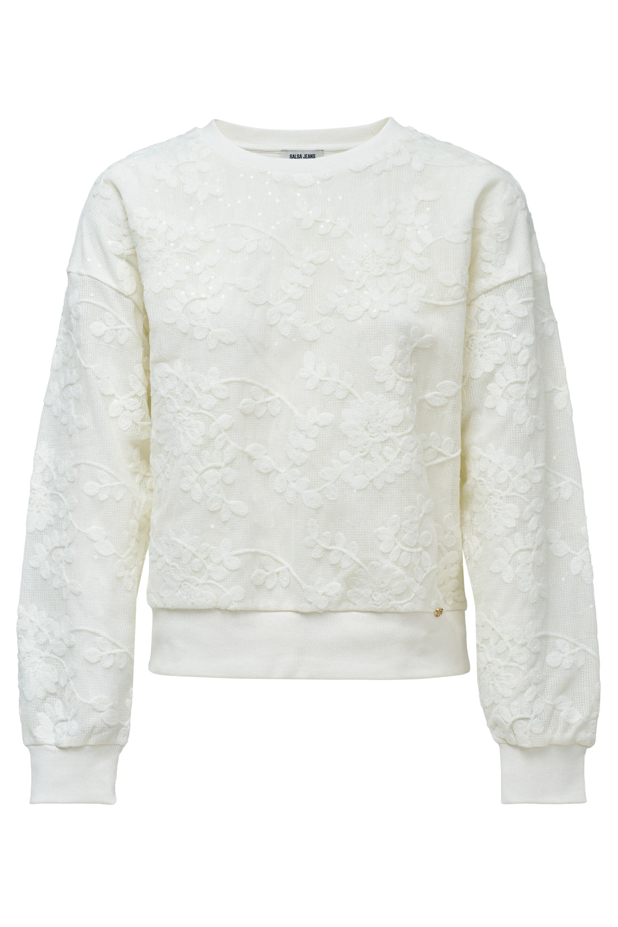 Salsa Jeans Sweatshirt in Beige: voorkant