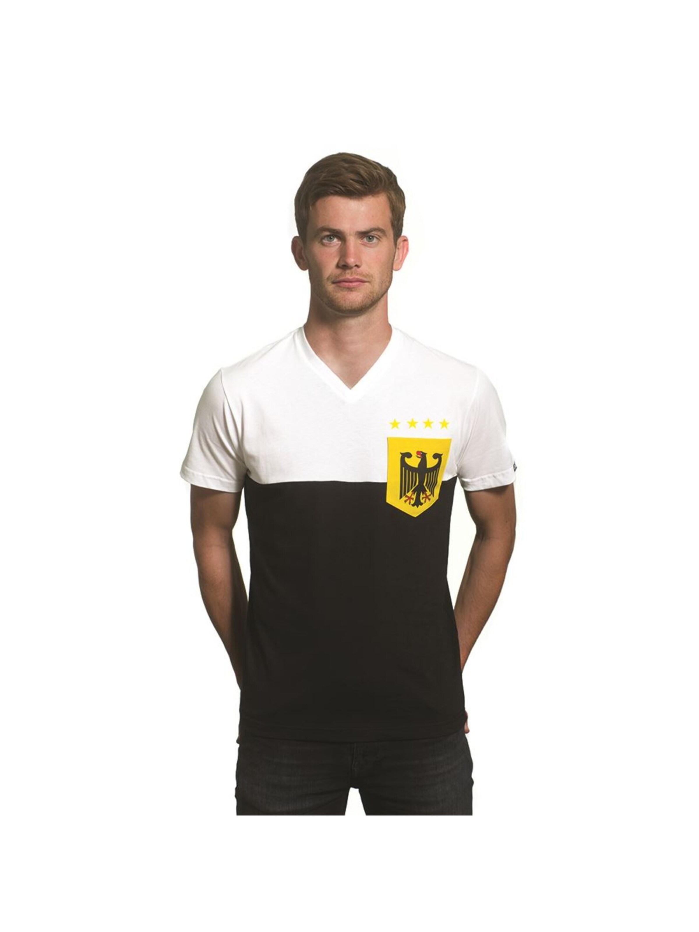 Copa Shirt 'Deutschland Pocket' in White: front