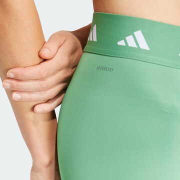 ADIDAS PERFORMANCE Skinny Workout Pants 'Techfit' in Green