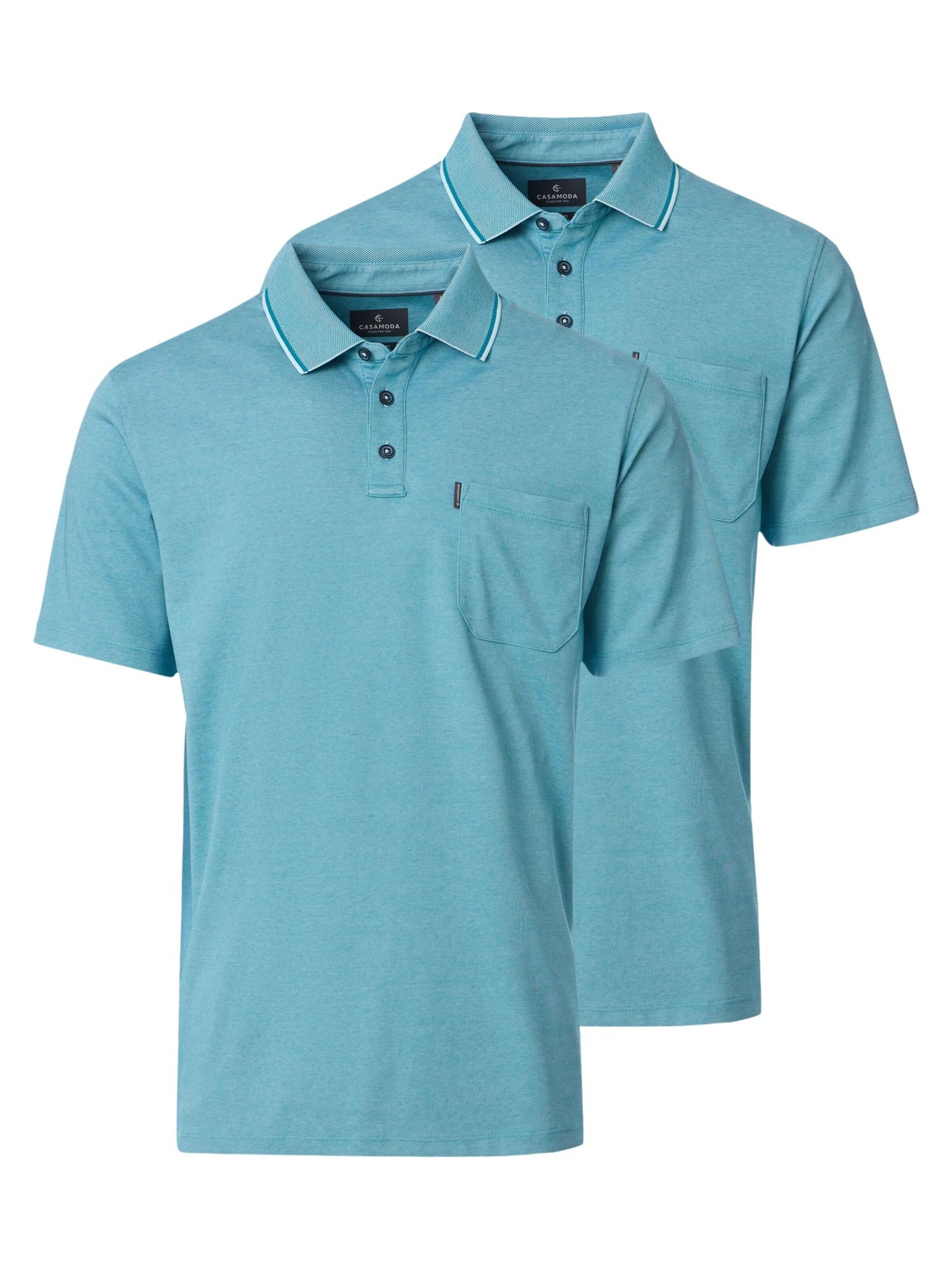 CASAMODA Shirt 'Basic' in Blue: front