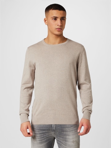 TOM TAILOR Regular fit Sweater in Beige: front