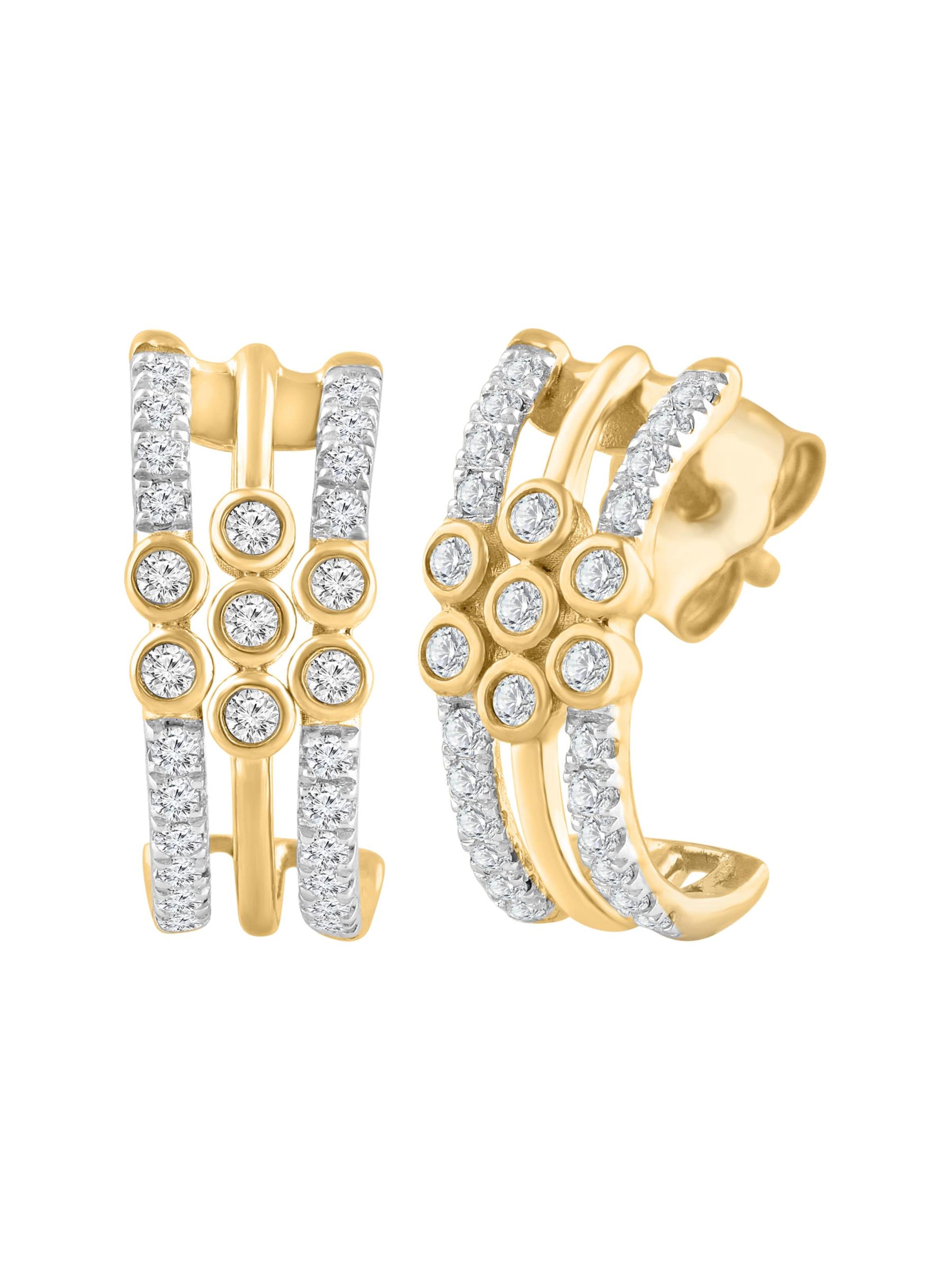 Diamant Exquis - Pendientes en oro