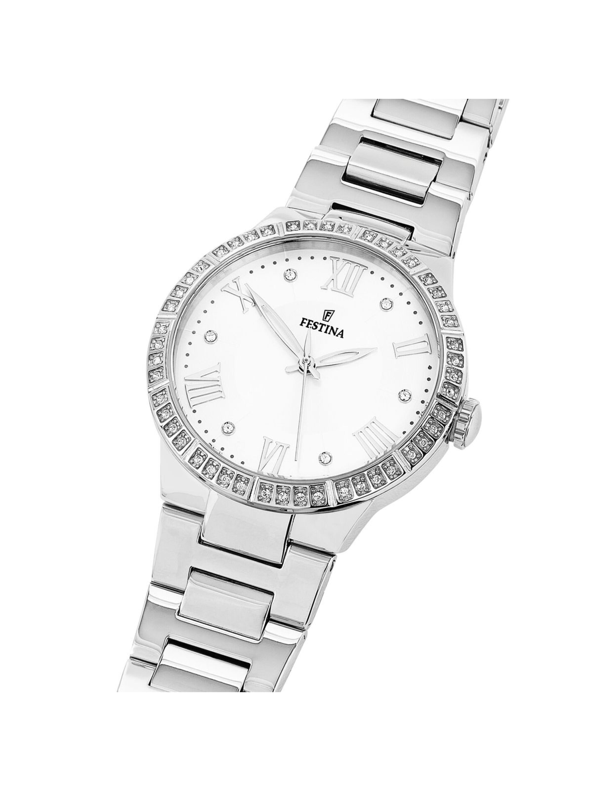 Montre à affichage analogique 'Festina - Chronograph BOYFRIEND COLLECTION - Quartz watch movement - Watch case width: 36.5 mm' FESTINA en blanc