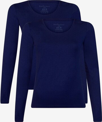 Maillot de corps Bamboo basics en bleu : devant