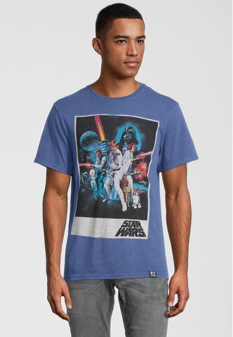 Recovered Shirt 'Star Wars Classic New Hope' in Blauw: voorkant