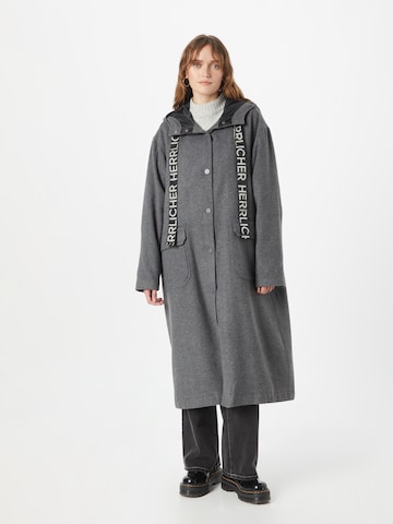 Herrlicher Between-seasons coat 'Jeanelle' in Grey: front