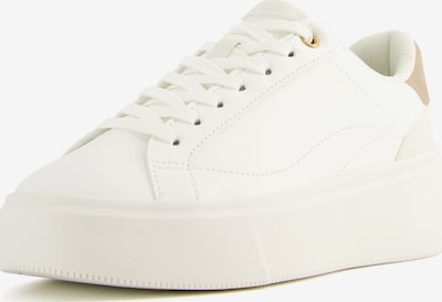 Sneaker bassa Bershka di colore beige scuro / bianco / offwhite, Visualizzazione prodotti