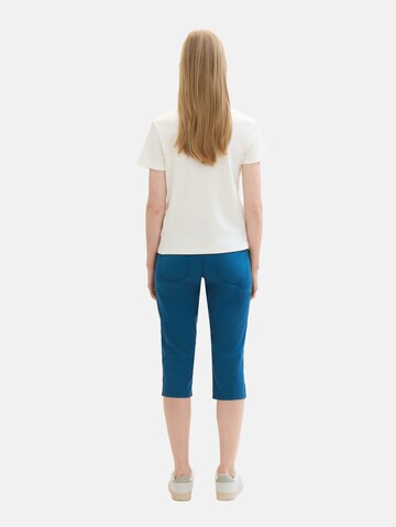 TOM TAILOR Tapered Broek in Blauw