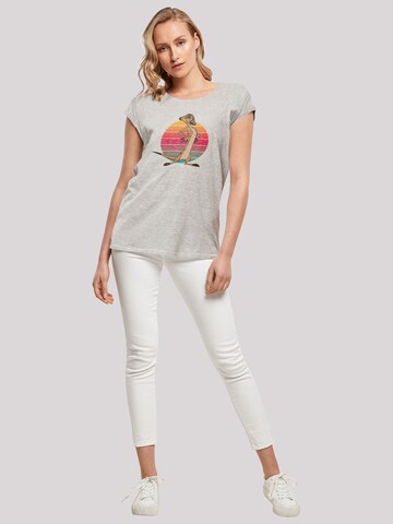 F4NT4STIC Shirt 'Disney König der Löwen Timon Sunset' in Grey