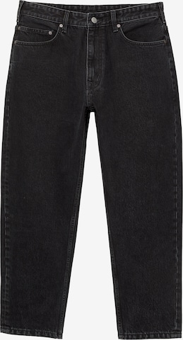 Pull&Bear Regular Jeans in Black: front