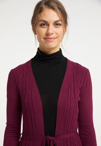 Usha Knit Cardigan in Purple
