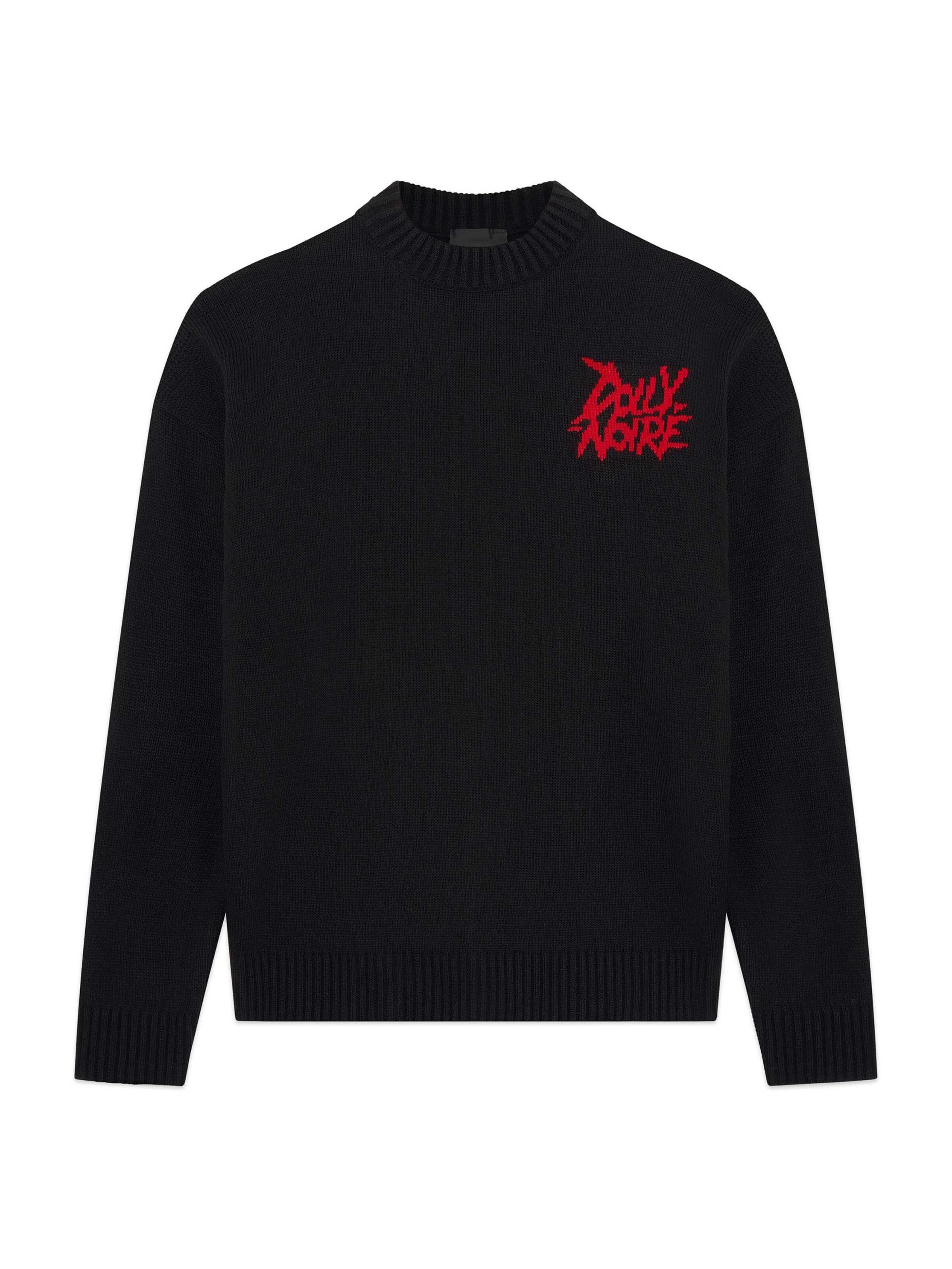 DOLLY NOIRE Sweater 'Cù-Sìth' in Black: front