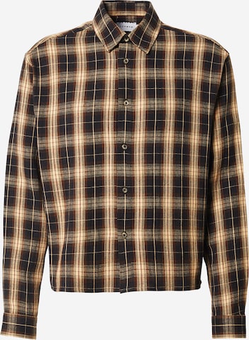 TOPMAN Regularny krój Koszula w kolorze brązowy: przód