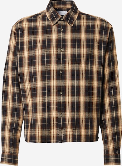 TOPMAN Paita värissä säämiskänkeltainen / ruskea / tummanruskea, Tuotenäkymä