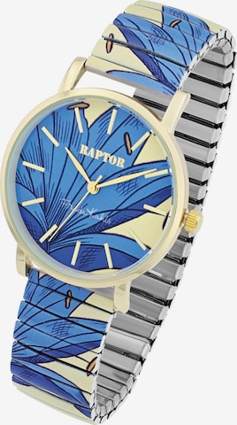 Raptor Analog Watch 'Frida Kahlo Edition, Mineralglas' in Blue: front