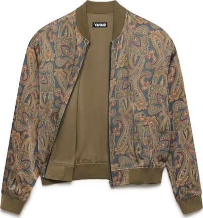 Yahmo Übergangsjacke 'Lene' in XS in oliv / mischfarben, Produktansicht