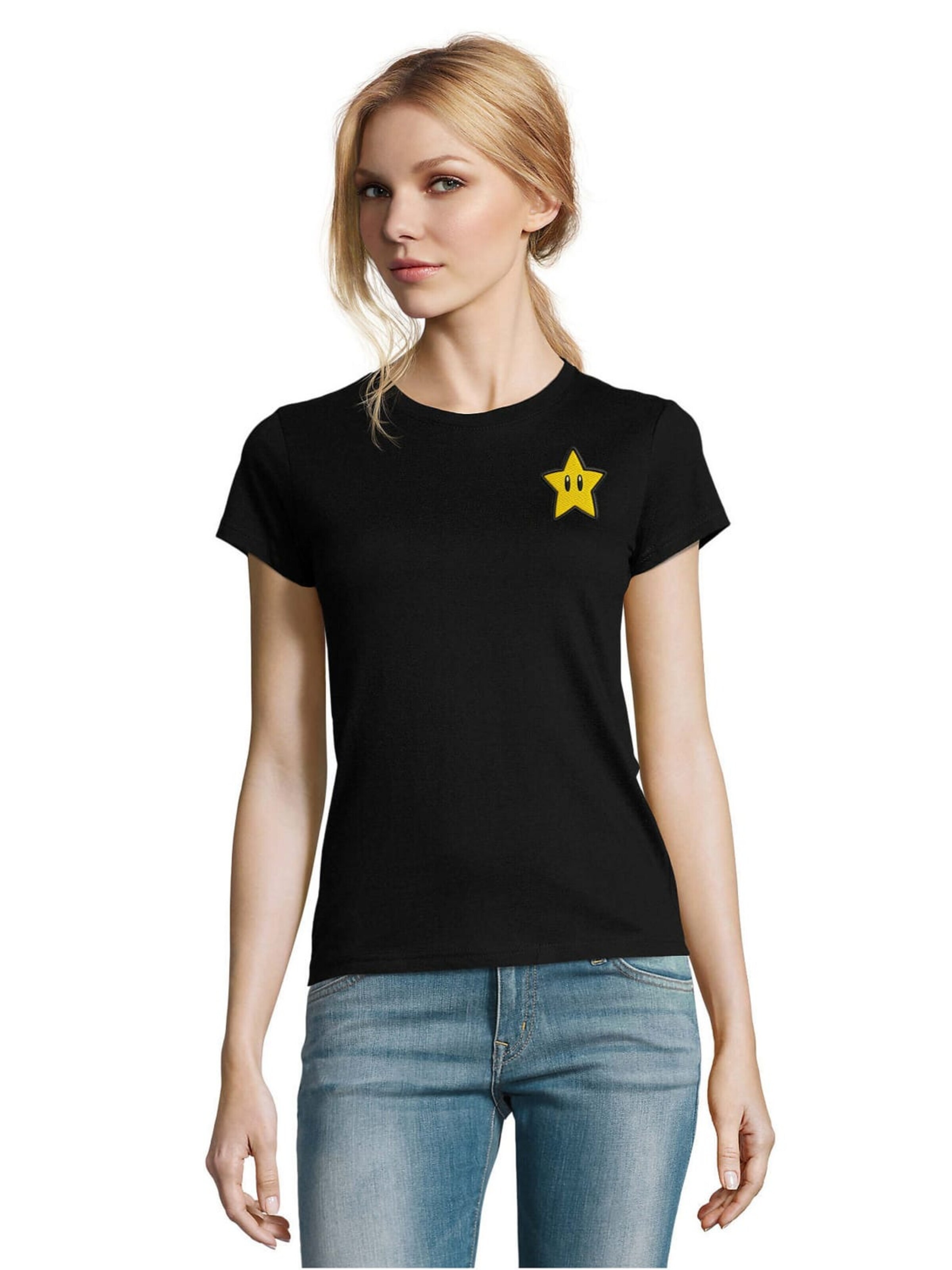 Blondie & Brownie Shirt in Black: front
