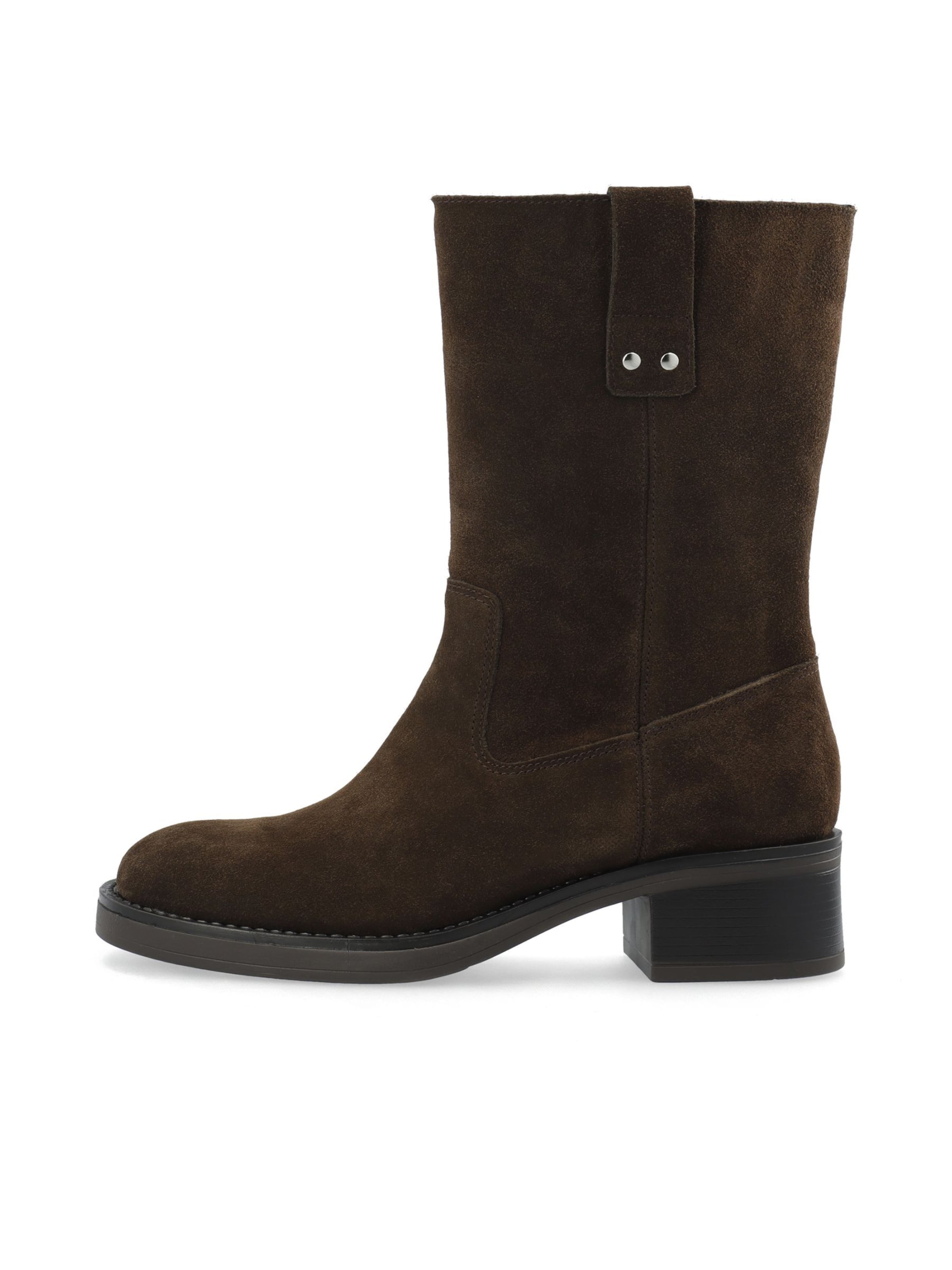 Bianco - Botas de tobillo en marrón: frente