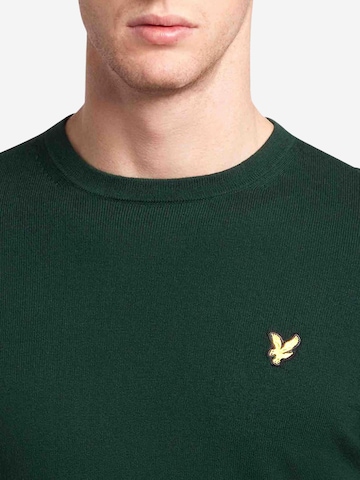Lyle & Scott Trui 'Cotton Merino Crew Neck Jumper 263MLSKN2110VC' in Groen