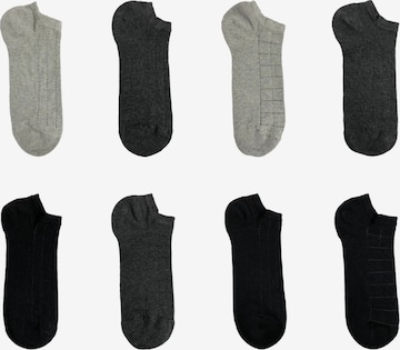 Chaussettes 'Mens Cotton Sneaker Socks 8 Pack' El Sueno en mélange de couleurs : devant