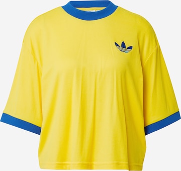 ADIDAS ORIGINALS Тениска 'Adicolor 70S ' в жълто: отпред