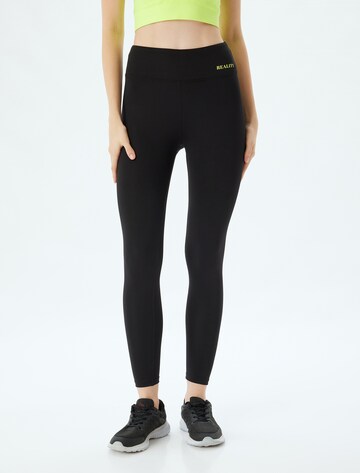 Koton Skinny Leggings in Black: front