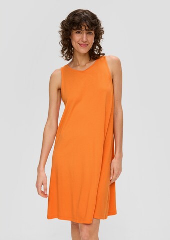 s.Oliver Kleid in Orange: Vorderseite