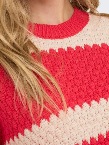 JDY Sweter 'SANA' w kolorze czerwony