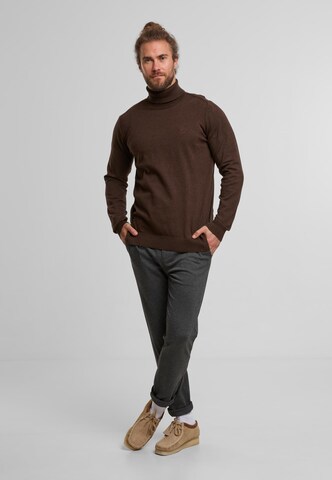 INDICODE JEANS Pullover 'Van Paul' in Braun