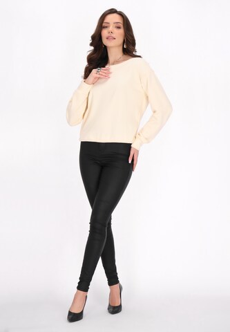 faina Sweatshirt in Beige