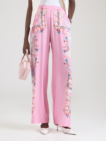 Versace Jeans Couture Zvonové kalhoty Kalhoty – fialová: přední strana