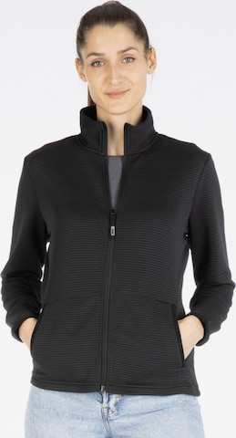 LPO Fleece Jacket 'XARA' in Black: front