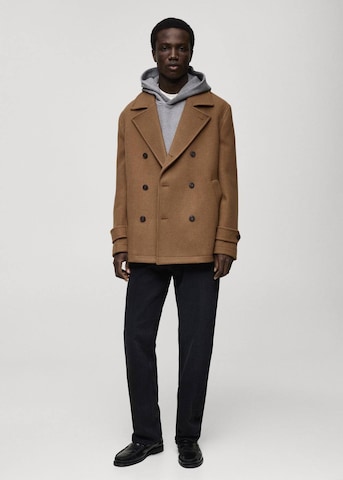 MANGO MAN Mantel 'Alberti' in Braun
