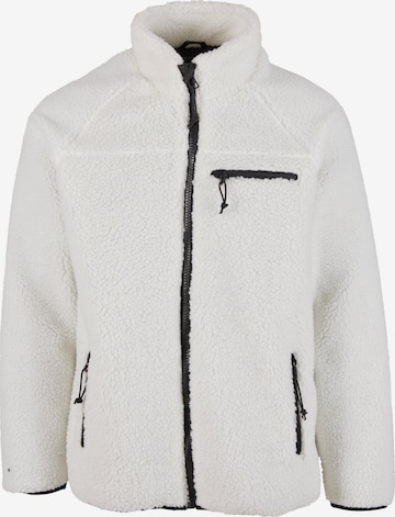 Brandit Fleece jas in Wit: voorkant