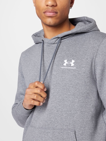 UNDER ARMOUR Sportsweatshirt 'Essential' in Grau