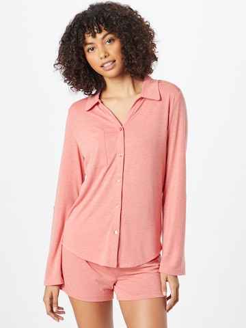 LingaDore Short Pajama Set in Pink: front