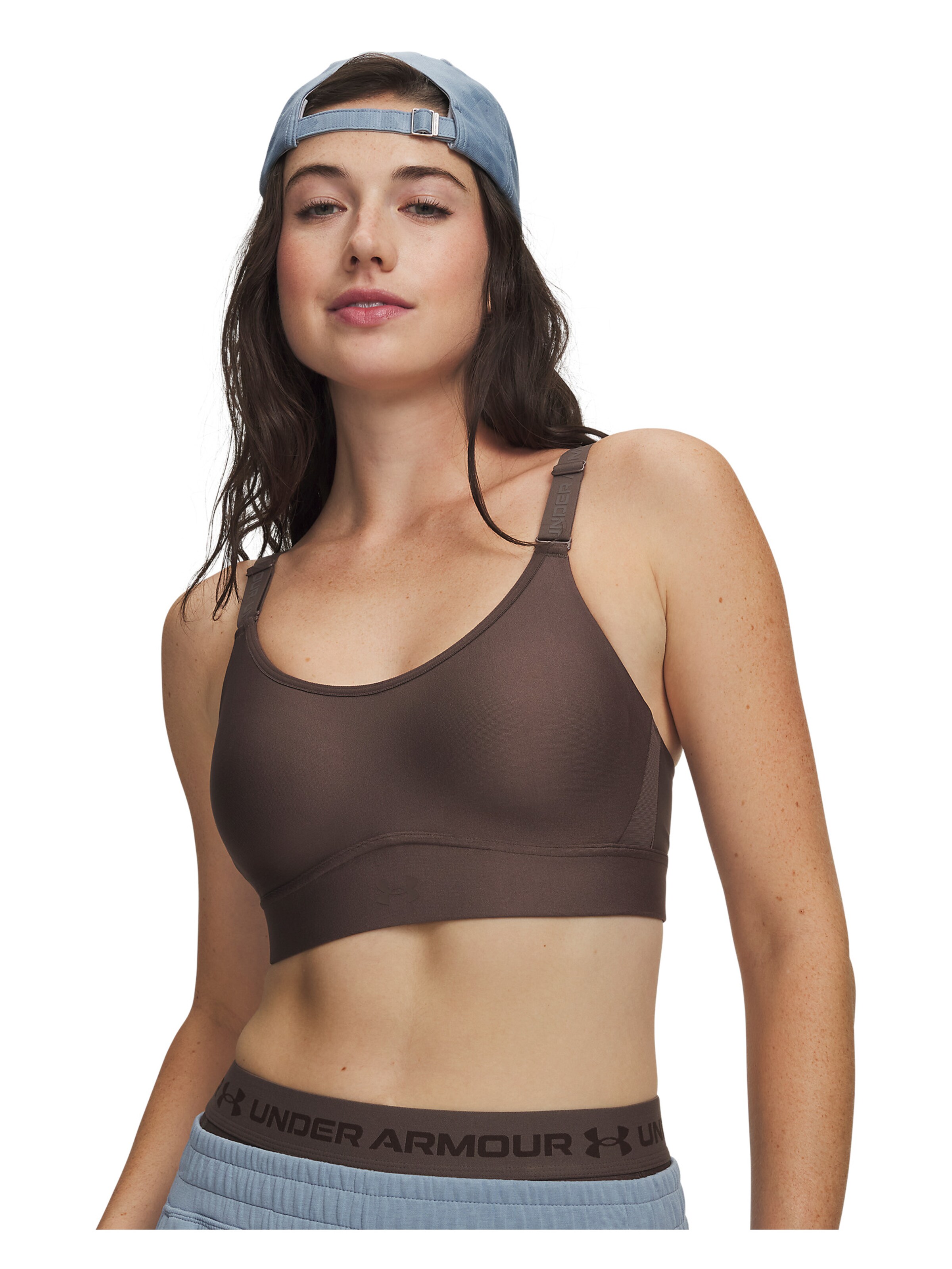 UNDER ARMOUR Bustier Sport-BH 'Infinity 2.0' in Braun: Vorderseite