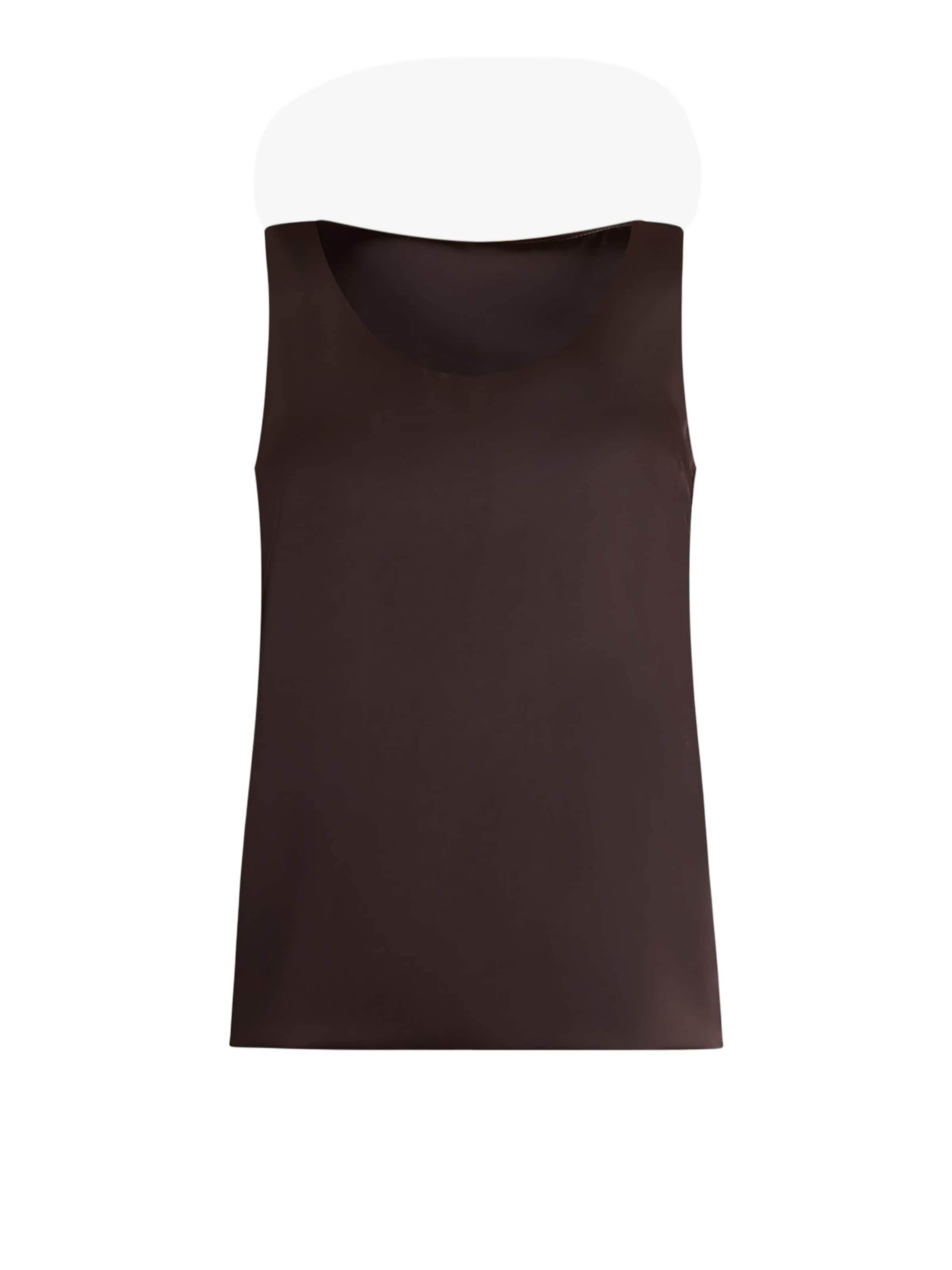 Jijil Top in Brown: front