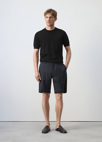 MANGO MAN Regular Chino Pants 'Carp' in Blue