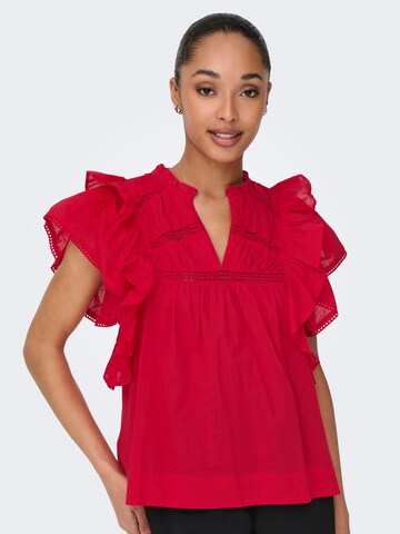 ONLY Bluse 'ONLSunny' i rød