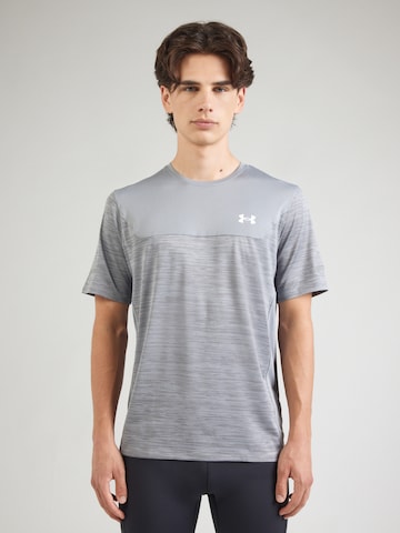 UNDER ARMOUR Functioneel shirt 'Tech Utility' in Grijs: voorkant