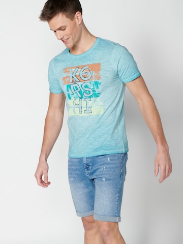 KOROSHI T-Shirt in Blau