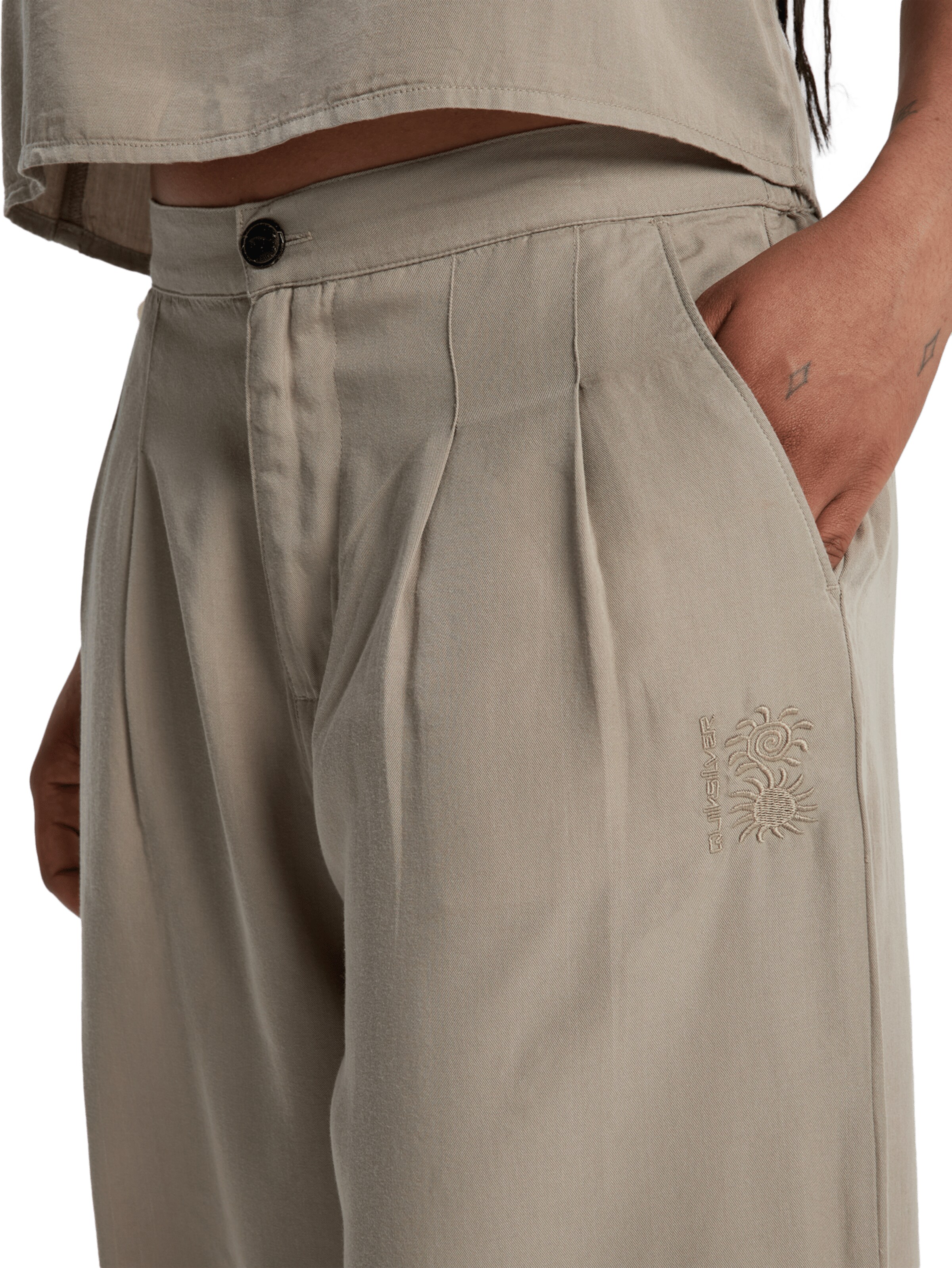 QUIKSILVER Loose fit Pants 'Vista' in Grey