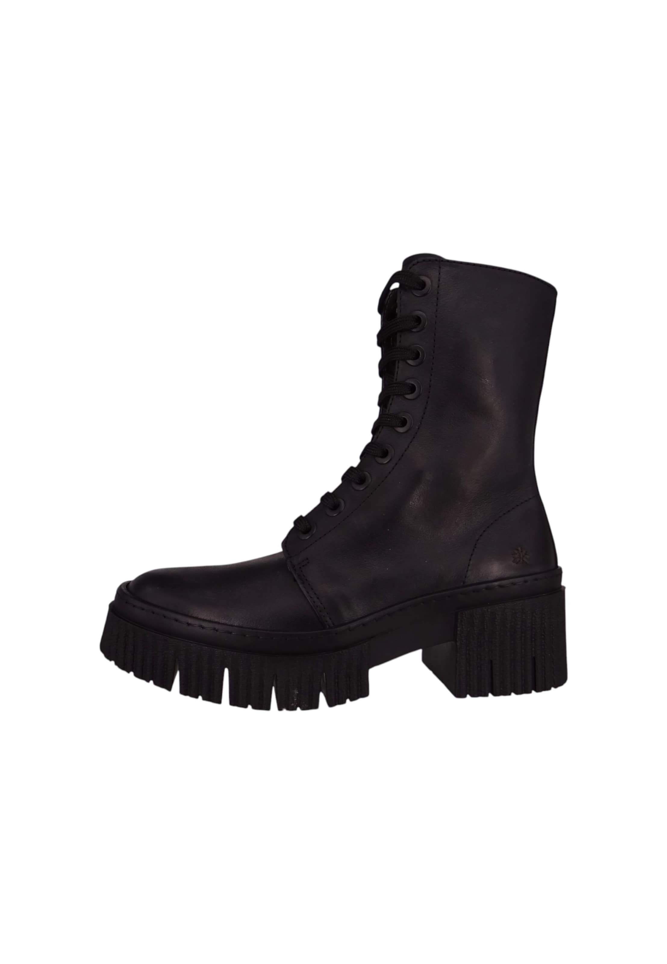 Bottines à lacets ART en noir : devant