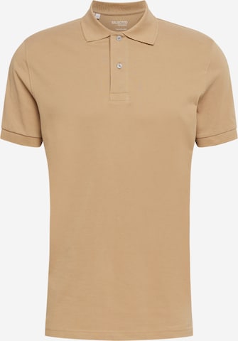 SELECTED HOMME Shirt 'Neo' in Bruin: voorkant