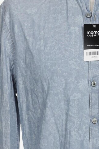 MANGO Button Up Shirt in M in Blue