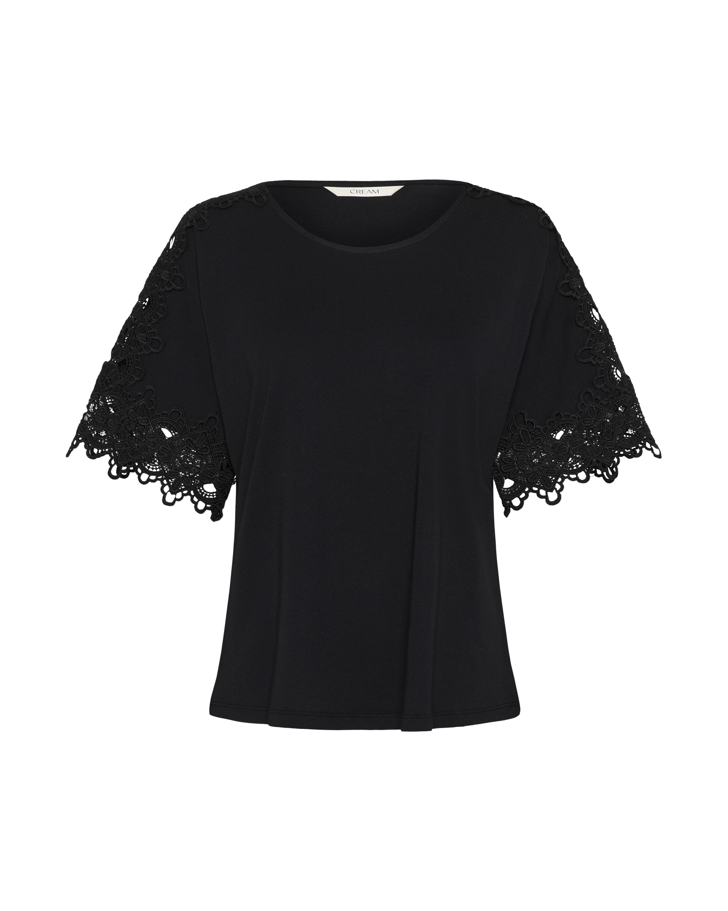 Maglietta 'Livy' di Cream in nero: frontale