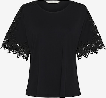 T-shirt 'Livy' Cream en noir : devant