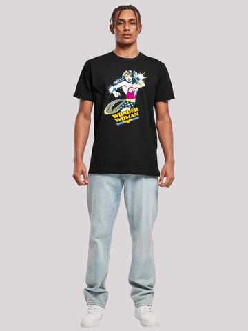 F4NT4STIC Shirt 'DC Comics Wonder Woman Vintage Lasso' in Black